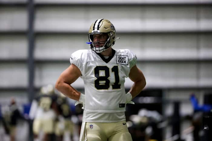 New Orleans Saints tight end Nick Vannett. Credit: USA TODAY